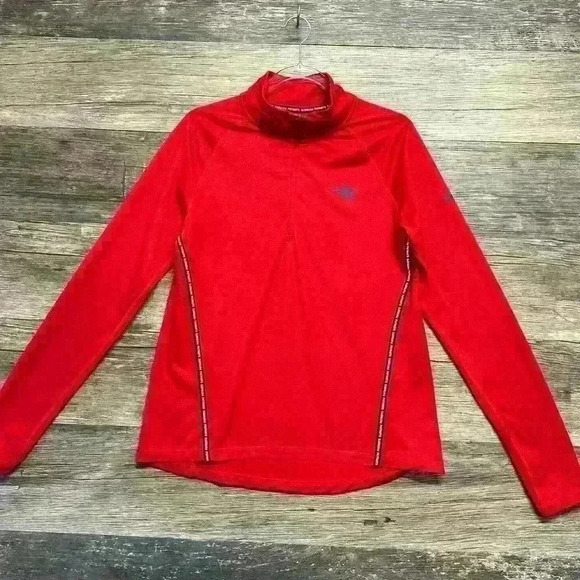 NFL Team Apparel Nike Dri Fit Red Patriots Half Zip Size Men’s Medium - Picture 1 of 3